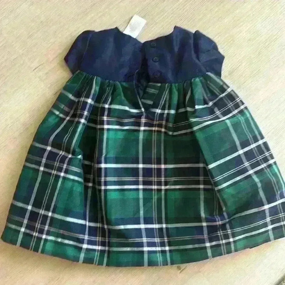 Gymboree holiday plaid dress size 3-6m - Picture 3 of 3